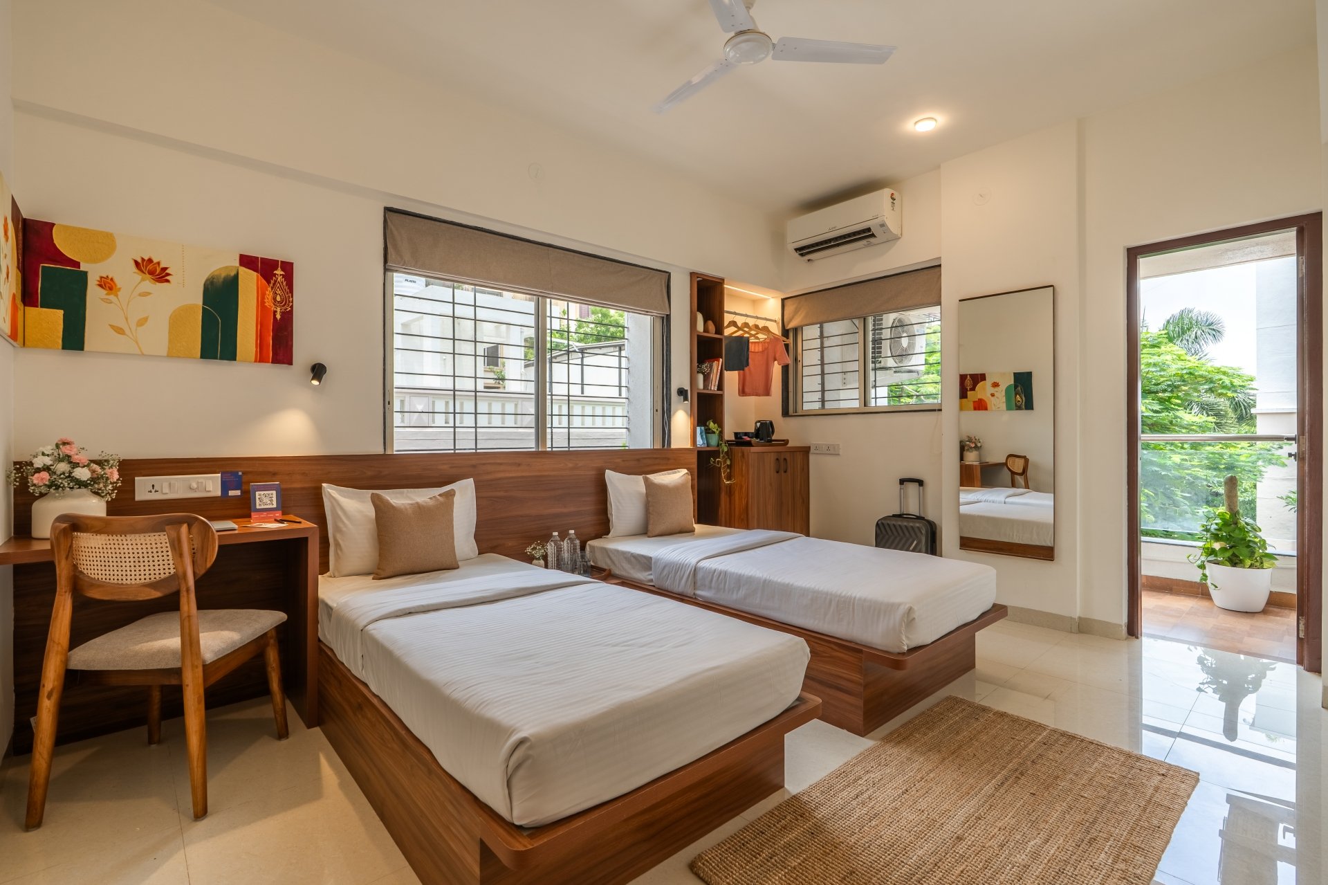 Single Bed in Shared Twin Room (with balcony)